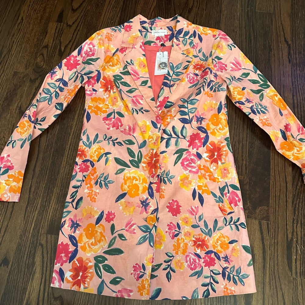 lovers + friends mini floral blazer dress